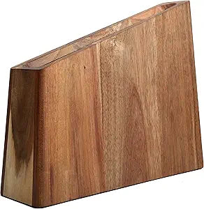 Resafy Magnetic Knife Wooden Block Knife Display Holder Rack Double Side Magnetic Stands with Strong Enhanced Magnets Kinves Strip Magnetic Knife Holder