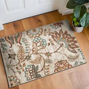 Rugshop Traditional Floral Botanical Area Rug for Living Room Beige 2' x 3'