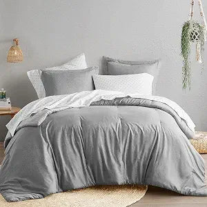 Comfort Spaces Camden All Season Comforter Set, Twin/Twin XL, 2 Piece, Grey
