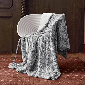Templewet Heated Blanket Electric Throw 50" x 60" -Heated Throw Blanket with 5 Heating Levels & 3 Hours Auto Off,Machine Washable,ETL & FCC Certification(Racoon Gray)