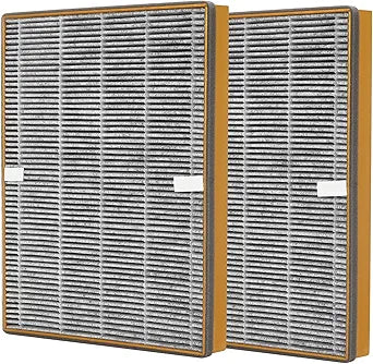 TT-AP002 Replacement Filter Compatible with TaoTronics TT-AP002 Air Purifier and VAVA VA-EE008 Air Purifier, 3-in-1 HEPA Filter and Activated Carbon Filter, 2-Pack