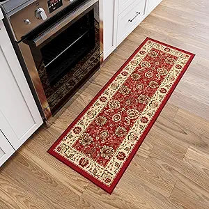 Ottomanson Oriental 2x5 Kitchen Rug Runner Non-Slip Entryway Rug