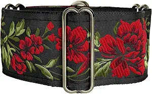 Martingale Dog Collar for Greyhound Saluki Whippet and Other Breeds with Similar Neck 2" Wide (M 11"-14")