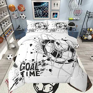 Erosebridal Kids Football Comforter Set Twin Size American Soccer