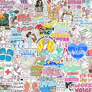 200 Pcs Funny Nurse Stickers for Laptop, Cups, Planner, and Computer Nurse Gifts for Women and Healthcare Workers, Cute Healthcare Stickerss