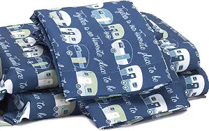 The Lakeside Collection Our Favorite Place Queen Sheet Set with Pillowcases