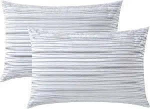 Nautica - Standard Cotton Percale Pillowcase Set, 2-Pack