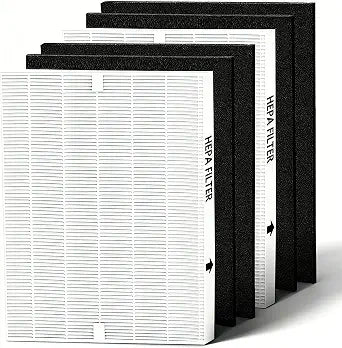 AP-1512HH Replacement Filter Compatible with Coway Airmega AP-1512HH and Airmega 200M Air Purifiers AP-1512HH-FP, AP-1518R, AP-1519P 2 High Filter and 4 Activated Carbon Filter Part #3304899