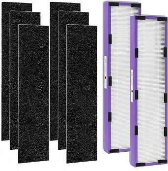 FLT5250PT Pet Care Filter C Compatible with GermGuardian Air Purifier AC5250PT, AC5000E, AC5300B,AC5350W,AC5350B,CDAP5500BCA,CDAP5500WSP,BXAP250,IAP-GG-125,2 HEPA+ 6 Pre-Filter