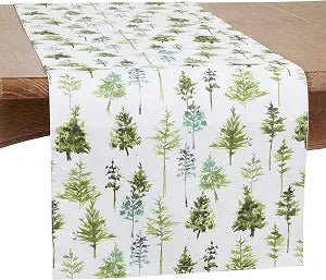 Forest Trees Design Table Runner