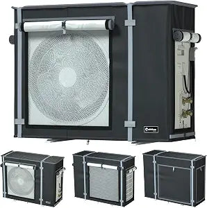 Air Conditioner Cover,Mini Split Cover for Air Conditioner Outside Unit,600D Heavy-Duty Waterproof Oxford Fabric for All Seasons,32.3 L x 13.7 W x 24" H,Suitable for 9000-27000 BTU AC Protector