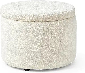 DormCo 2East - Storage Comfort Seat Ottoman - White