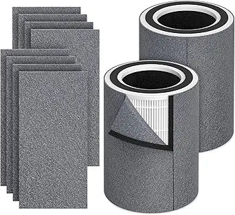HP670 Replacement True HEPA Filter Set Compatible with Hunter HP670 Air Purifier, 2 HEPA + 10 x Activated carbon, Part Number H-HF670-VP