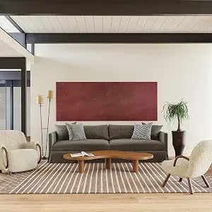 Rugs USA Mandia Striped Wool Area Rug, 3x5, Taupe