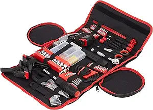 86-Piece Household Hand Tool Set with Roll-Up Bag Tool Kit with Screwdrivers, Pliers, Wrenches, and More Great for the Home or Car by Stalwart