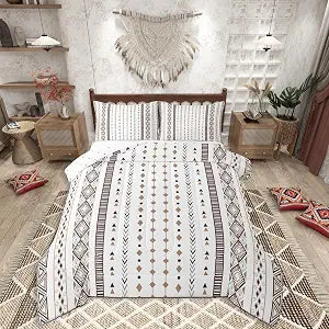 jejeloiu Western Comforter Set Southwestern Bedding Set Full Size 3 Pcs