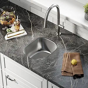 Swiss Madison Well Made Forever SM-KU635, Toulouse 13 x 15 Stainless Steel Single Basin Undermount Kitchen Sink