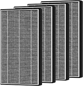 4 Packs F1 Mixed Carbon Replacement Filter Compatible with 3M Filtrete Room C01 T02 Series Air Purifi-er Model FAP-C01-F1 FAP-T02-F1 FAP-C01BA-G1 FAP-T02WA-G1 FAP-ST02W and FAP-ST02N