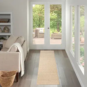 Nourison Home Tulum Taupe 2'2" x 10' Area Rug - Easy Clean, Non Shedding, Bed Room, Living Room, Dining Room, Kitchen (10' Runner)
