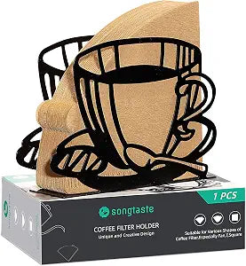 1 Pcs Coffee Filter Holder, Coffee Paper Storage Rack for Filter Paper
