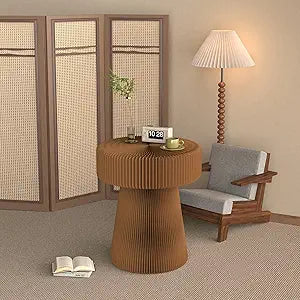 Folding Mushroom Shaped Side Table Small Round End Table for Living Room Bedroom Couch Office Corners