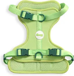 HNS1002B Arlo Medium Adjustable Soft Padded No Pull Pet Harness with 3 Buckles and 3 Leash Clips, Mojito