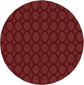 Garland Rug Sparta Area Rug, 5 Ft. Round, Chili Pepper Red