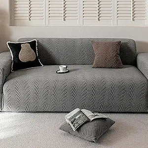 Stretch Sofa Cover for 2-3 Cushion Couch, Washable Couch Cover for Sofa & Loveseat, Non-Slip Sofa Slipcover for Furniture Protection, Soft Couch Covers for Sofa, Pet Friendly