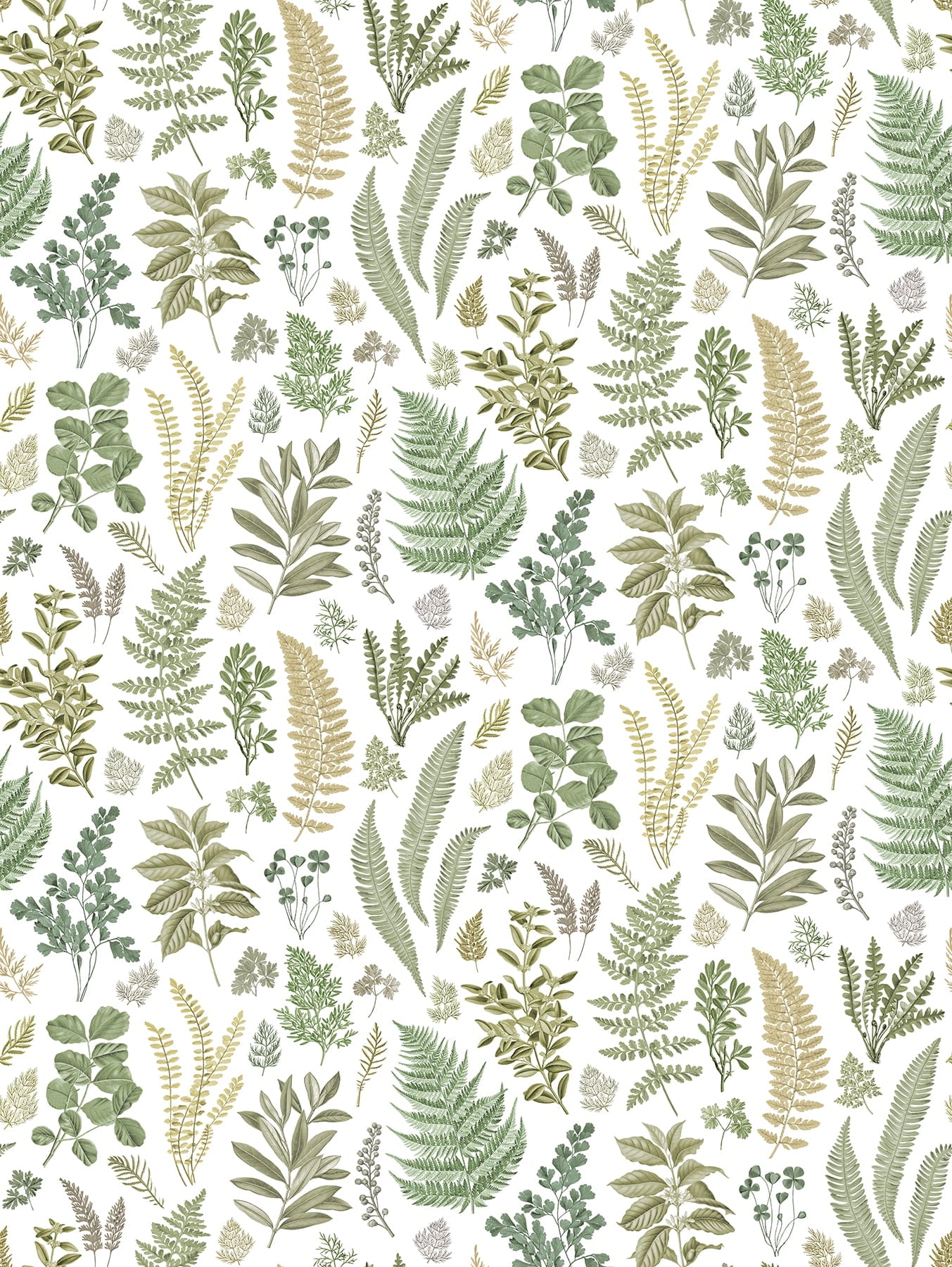 A-Street Prints Britta Green Herbs Wall Mural