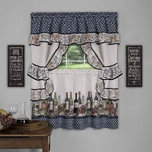 ACHIM Chateau Cottage Set, 57 x 36 in, Navy
