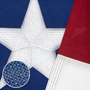 Texas Flag 5x8 Ft TearProof Series for Outside, Longest Lasting, Super Tough Fade Resistant Spun Polyester, High Wind TX Outdoor Flags Embroidered Stars, Sewn Stripes, Brass Grommets
