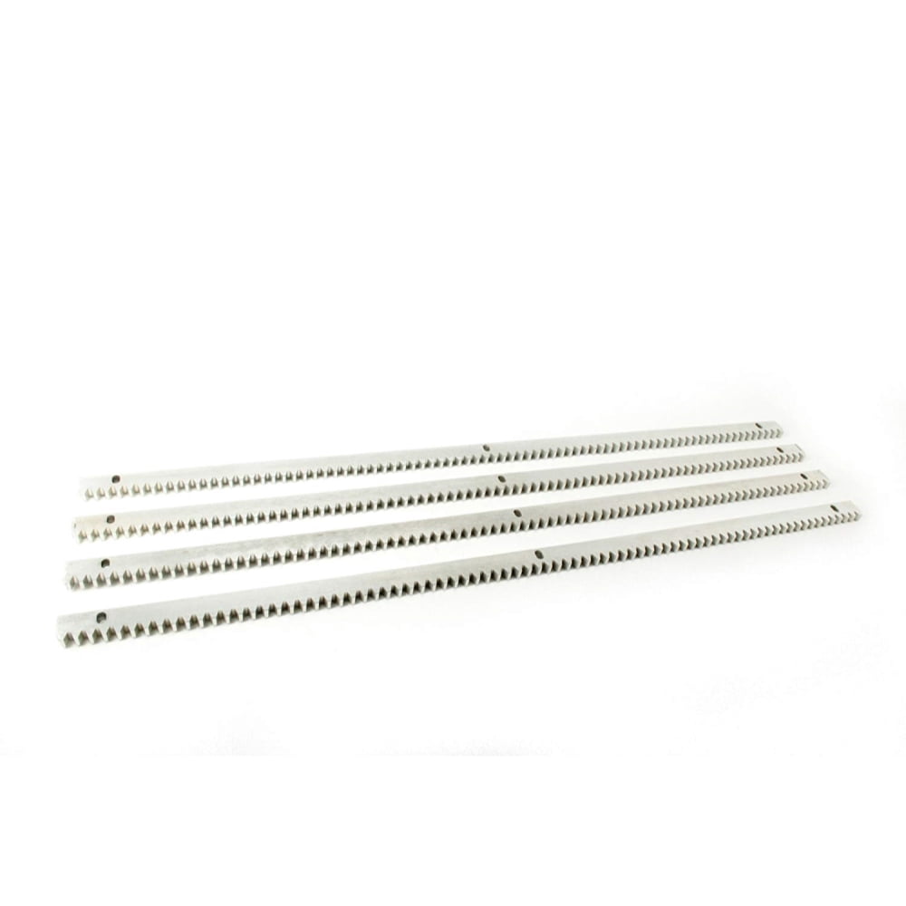 ALEKO Set of 4 Steel Gear Rack 3.3 feet each Silver