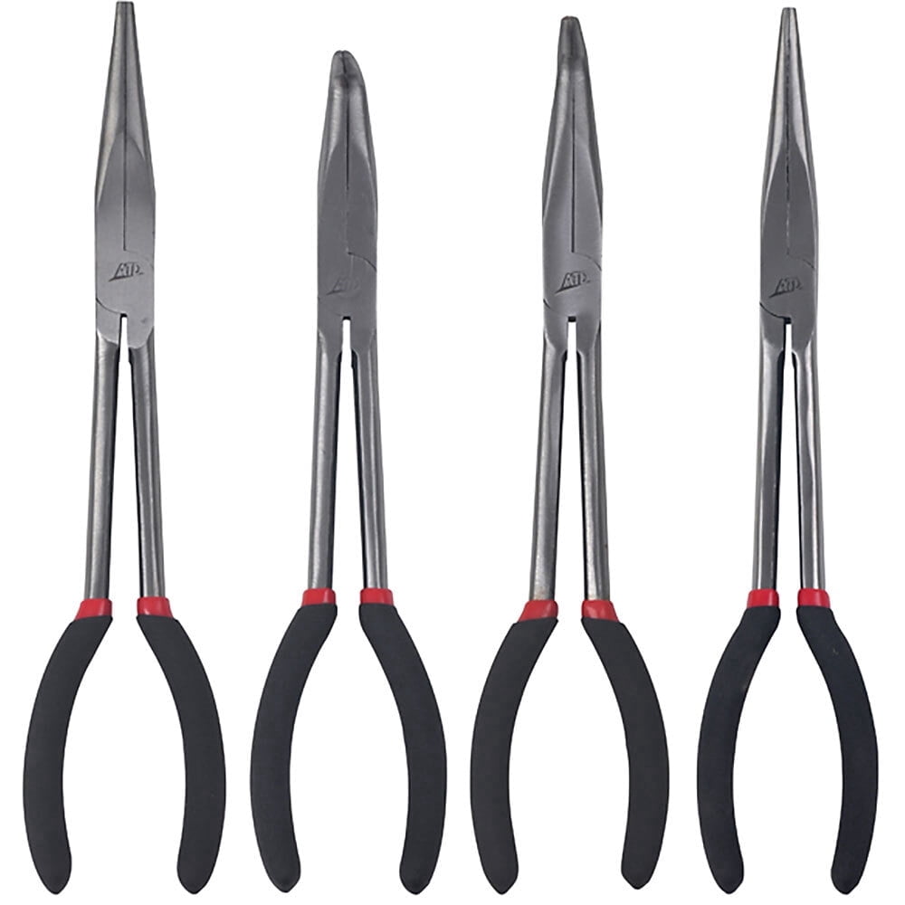 ATD Tools 814 Long 11 Needle Nose Pliers Set, 4 pc. ATD-814