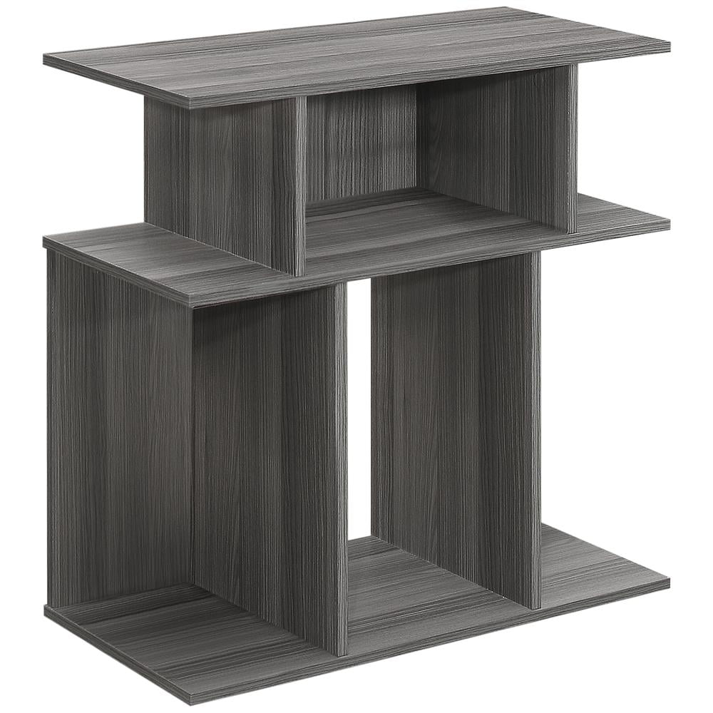 Accent Table Side End Nightstand Lamp Living Room Bedroom Laminate Grey
