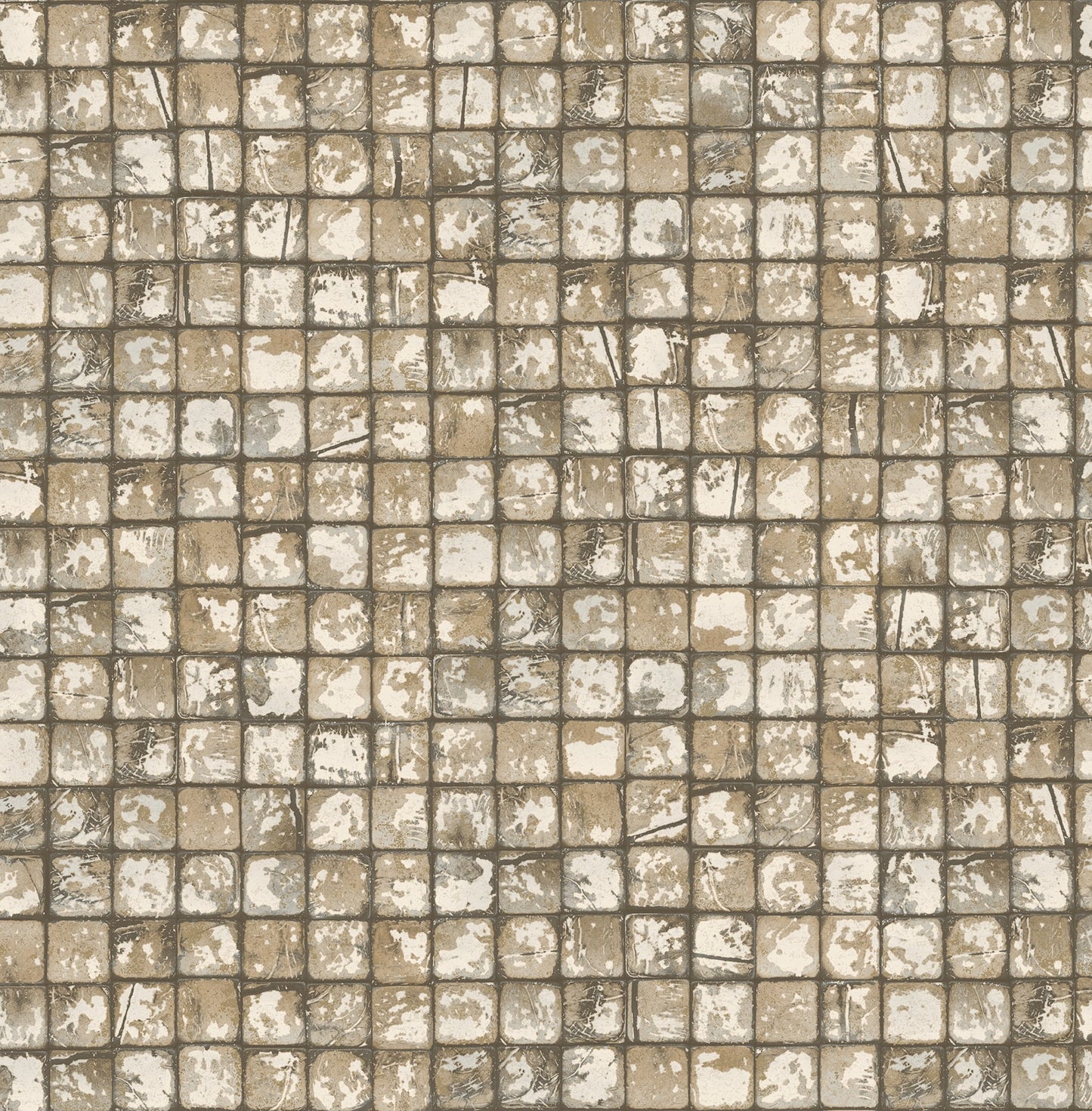 Advantage Kingsley Neutral Tiled Wallpaper
