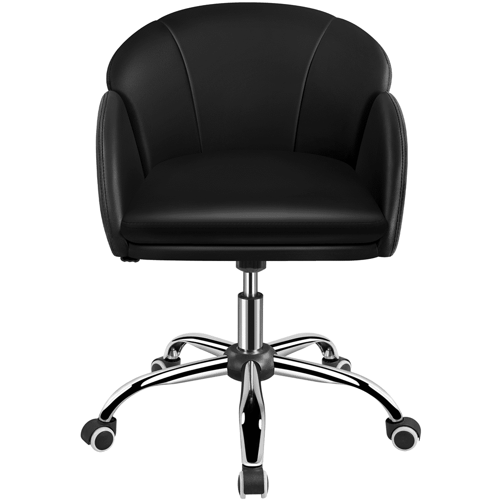 Alden Design Mid Back Height Adjustment and Rolling Office Desk Chair, Gray