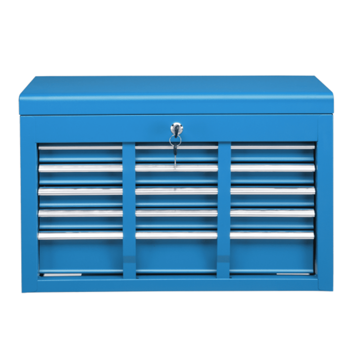 Alvantor Tool Box,5 Drawer Steel Lockable Toolbox with Drawer Liners & Lid Support,for Workshop/Garage/Household,Blue