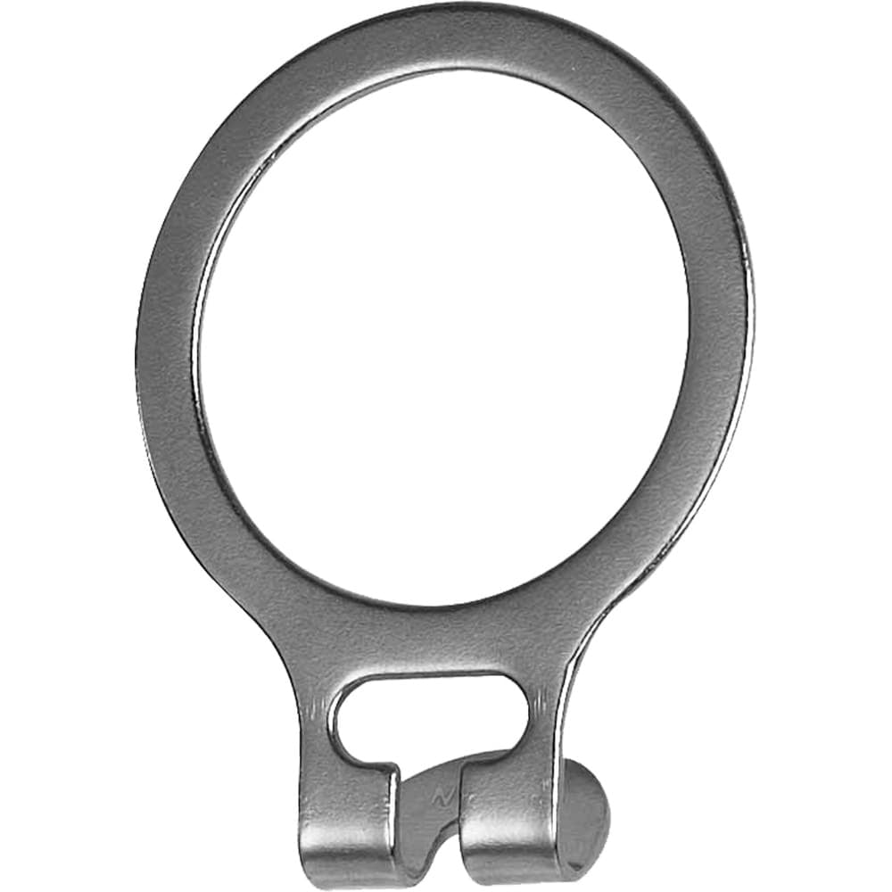 Anti-Theft Metal A-Ring with Chrome Finish, 1.5 Inch Security Rings to hold Nail Hook Hangers for New Instalations Box of 50
