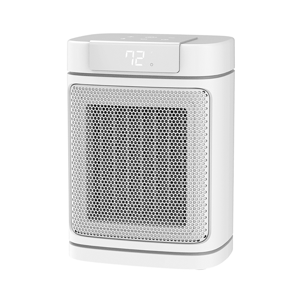 Better Homes & Gardens Calentador Digital Eléctrico de Cerámica de 1500W con Enchufe ALCI, Blanco