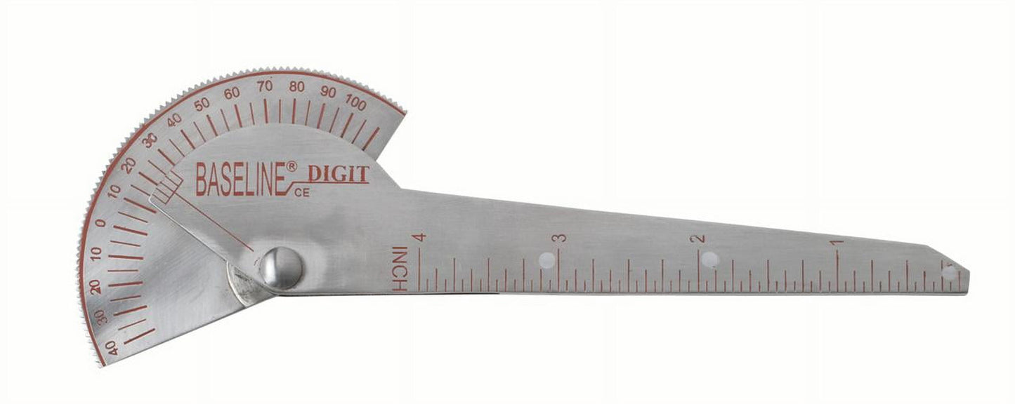 Baseline Plastic Finger Goniometer Joint Angle and Range of Motion Measurer