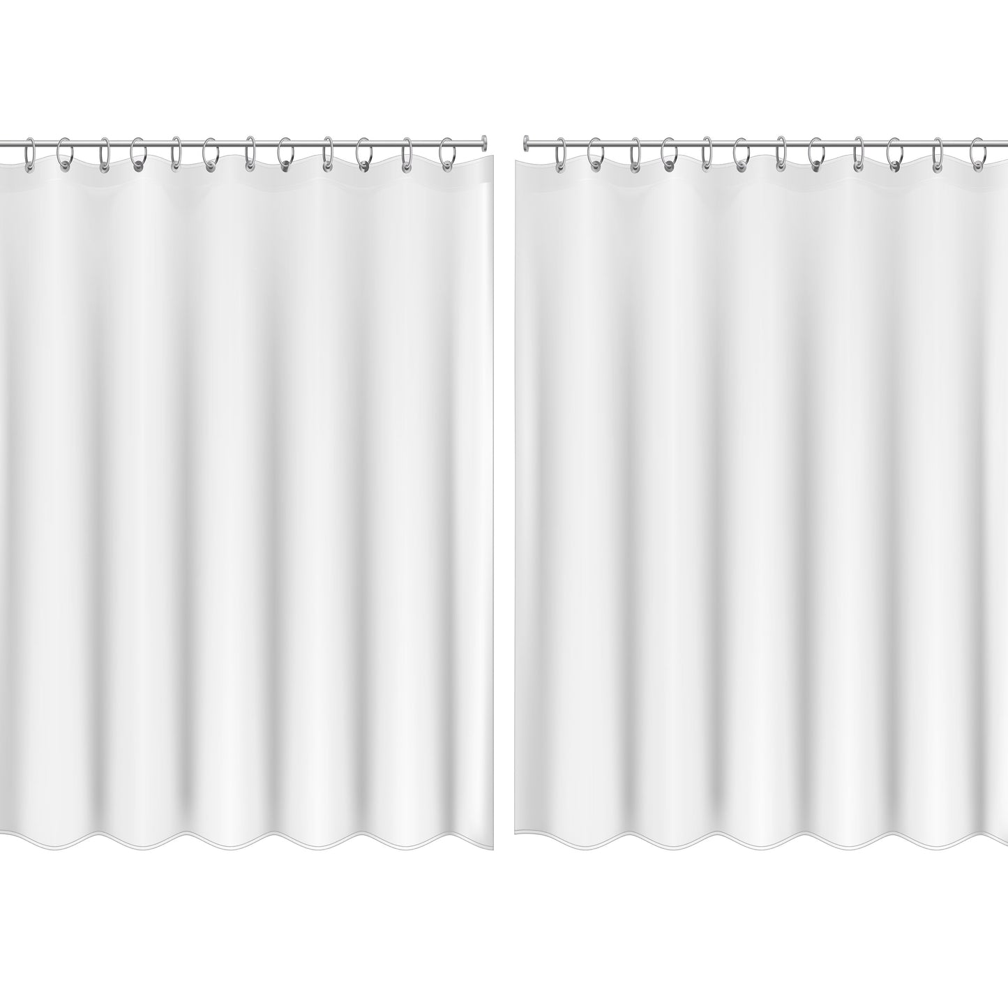 Bath Bliss 2 Pack PEVA Shower Curtain Liner Super Clear