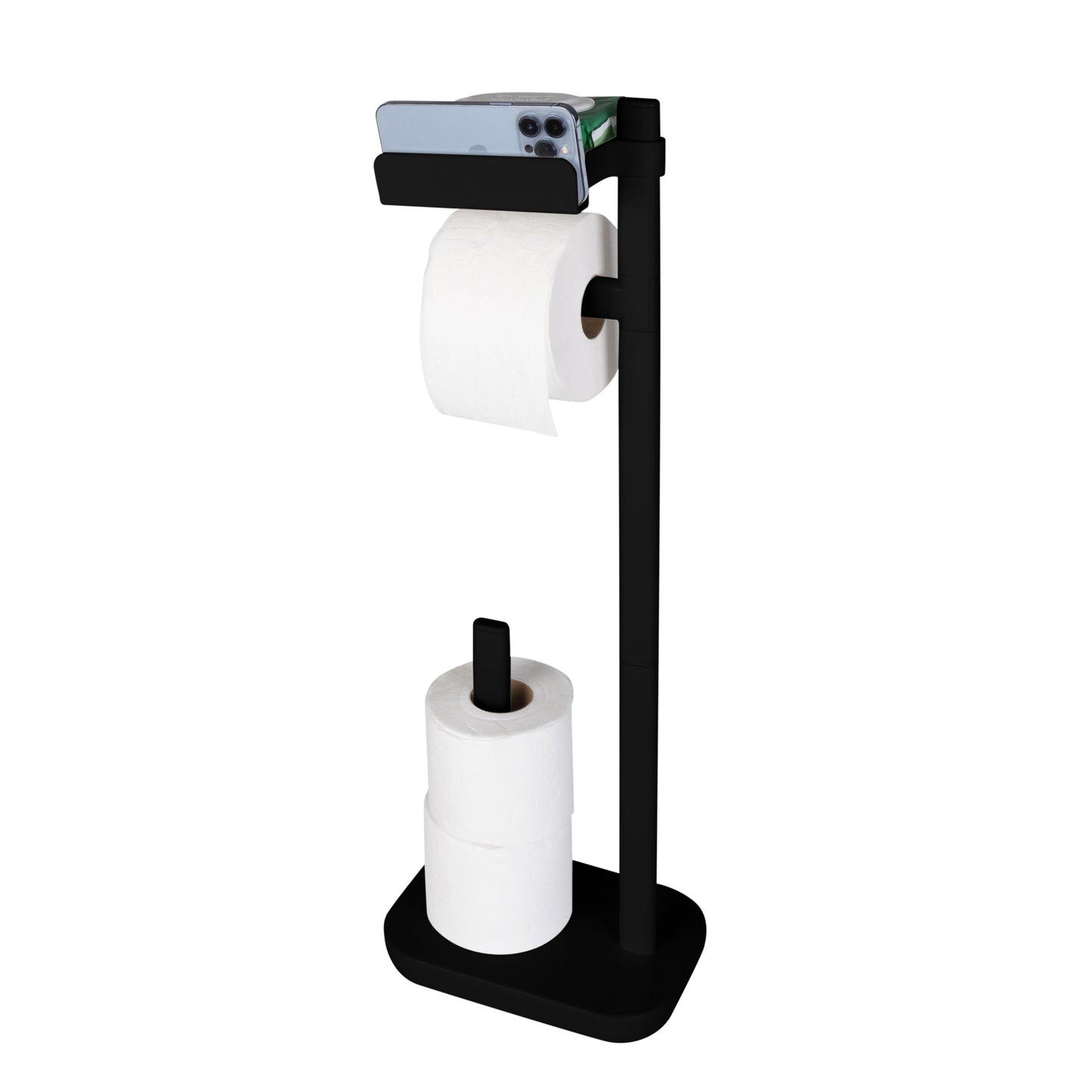 Bath Bliss 3 in 1 Toilet Paper Dispenser in Black