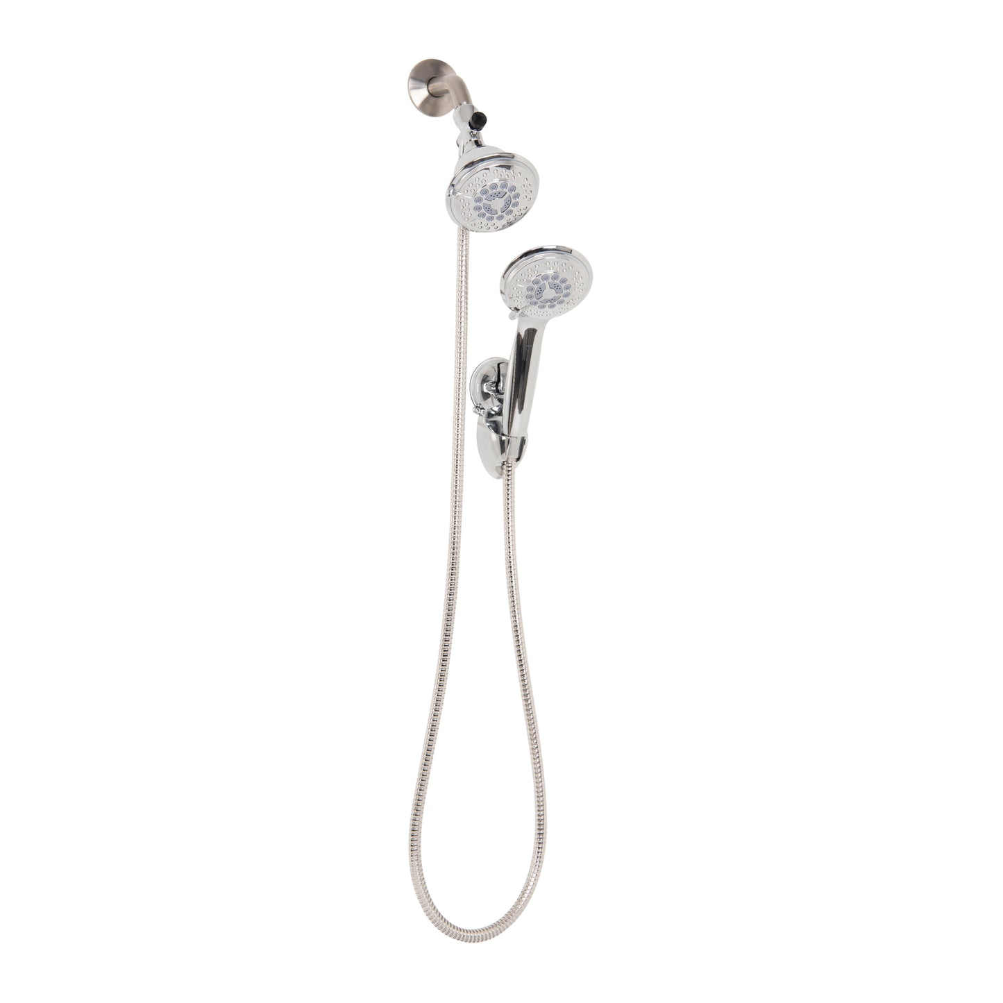 Bath Bliss 5 Function Luxury Dual Shower Head in Chrome