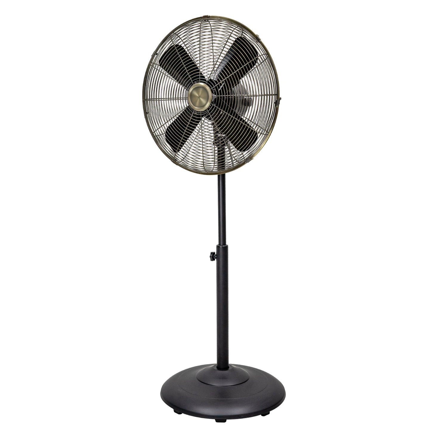 Better Homes & Gardens New 3 Speed 16 inch Vintage Metal Stand Fan in Black
