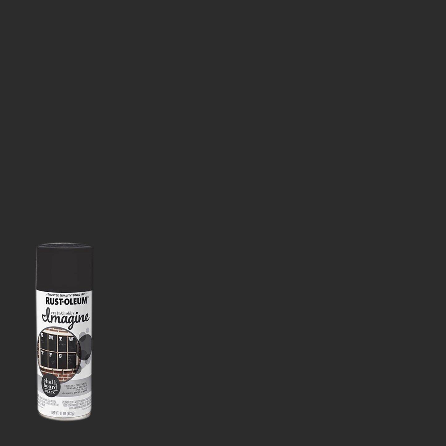 4 Pack, Black, Rust-Oleum Craft & Hobby Matte Imagine Chalkboard Spray Paint- 345690, 11 oz.