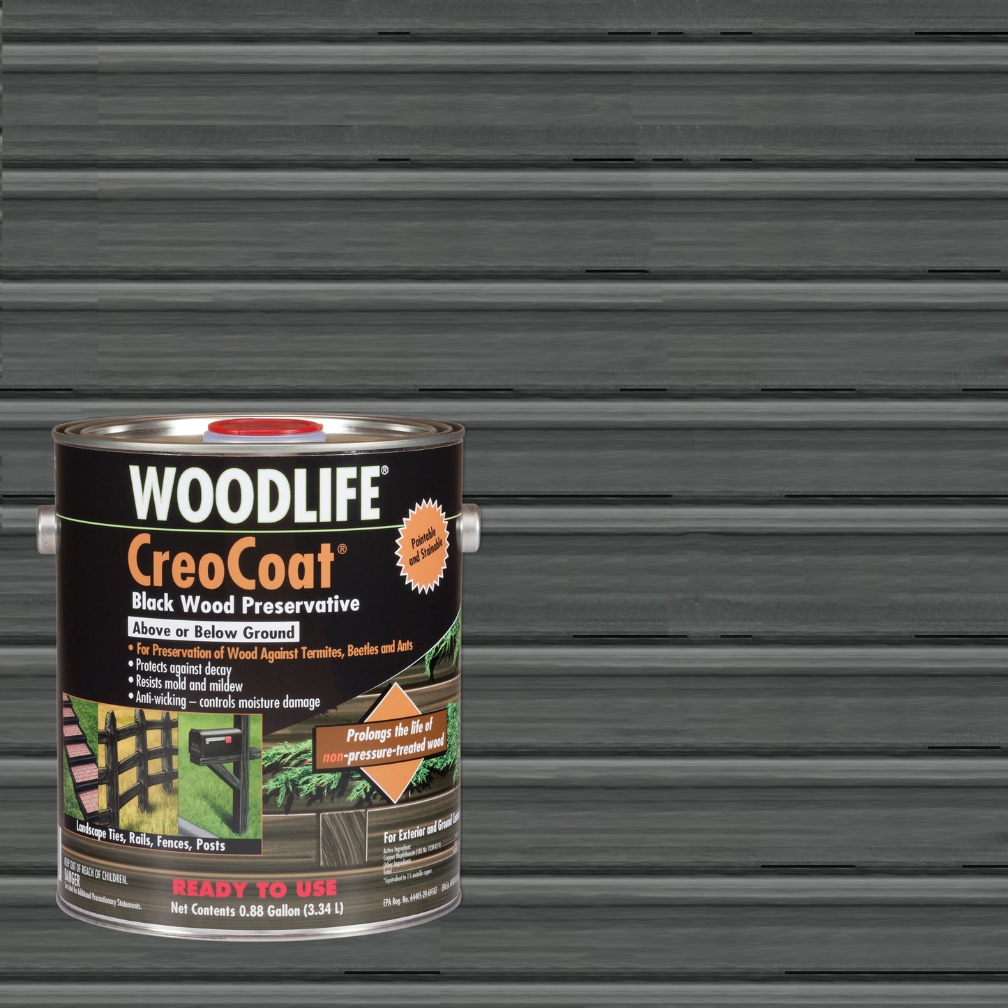 Black, Wolman Satin Woodlife Creocoat Wood Preservative- Gallon, 1 Pack