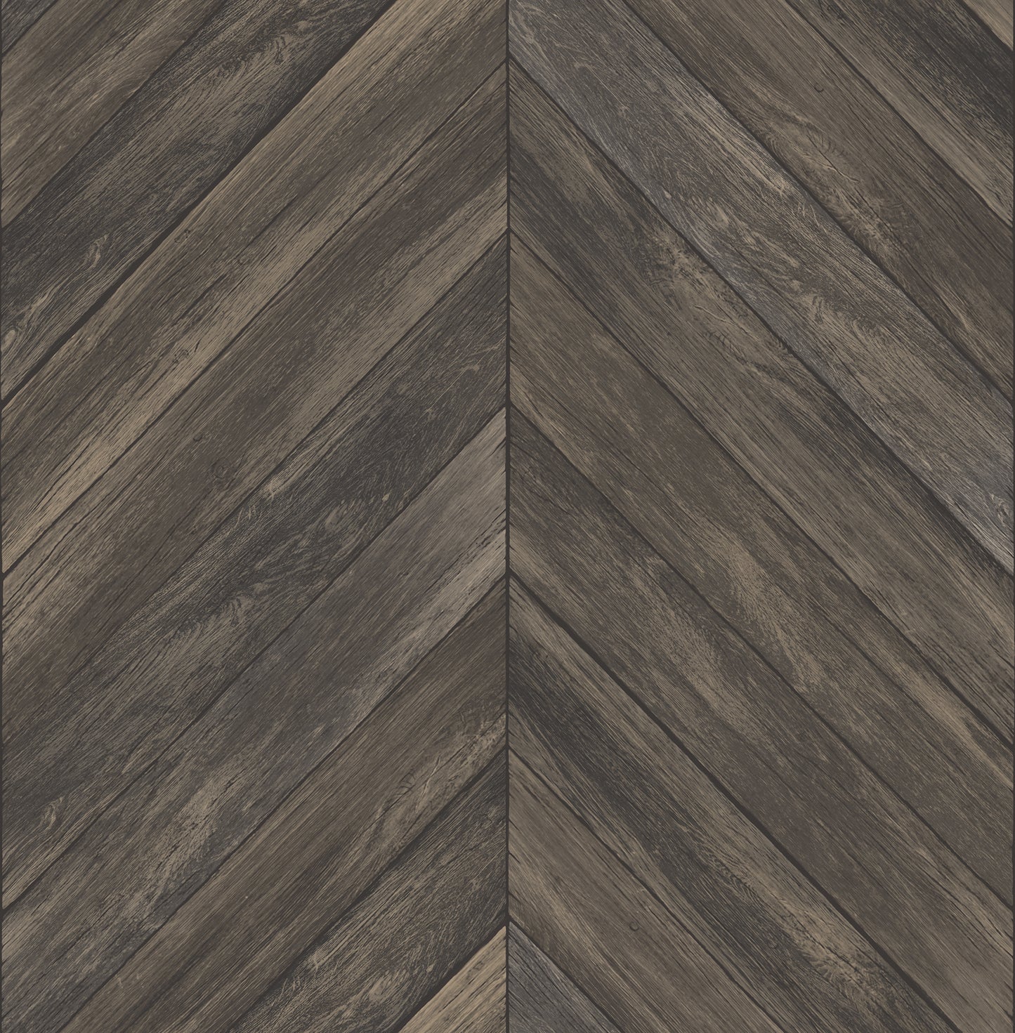 Brewster Parisian Dark Brown Chevron Wood Unpasted Non Woven Wallpaper, 20.5-in by 33-ft, 56.4 sq. ft.