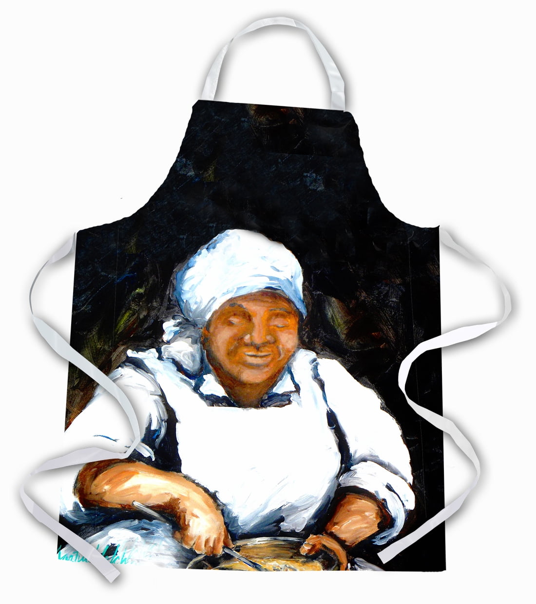 Carolines Treasures MW1087APRON Hot Water Cornbread Apron Large multicolor