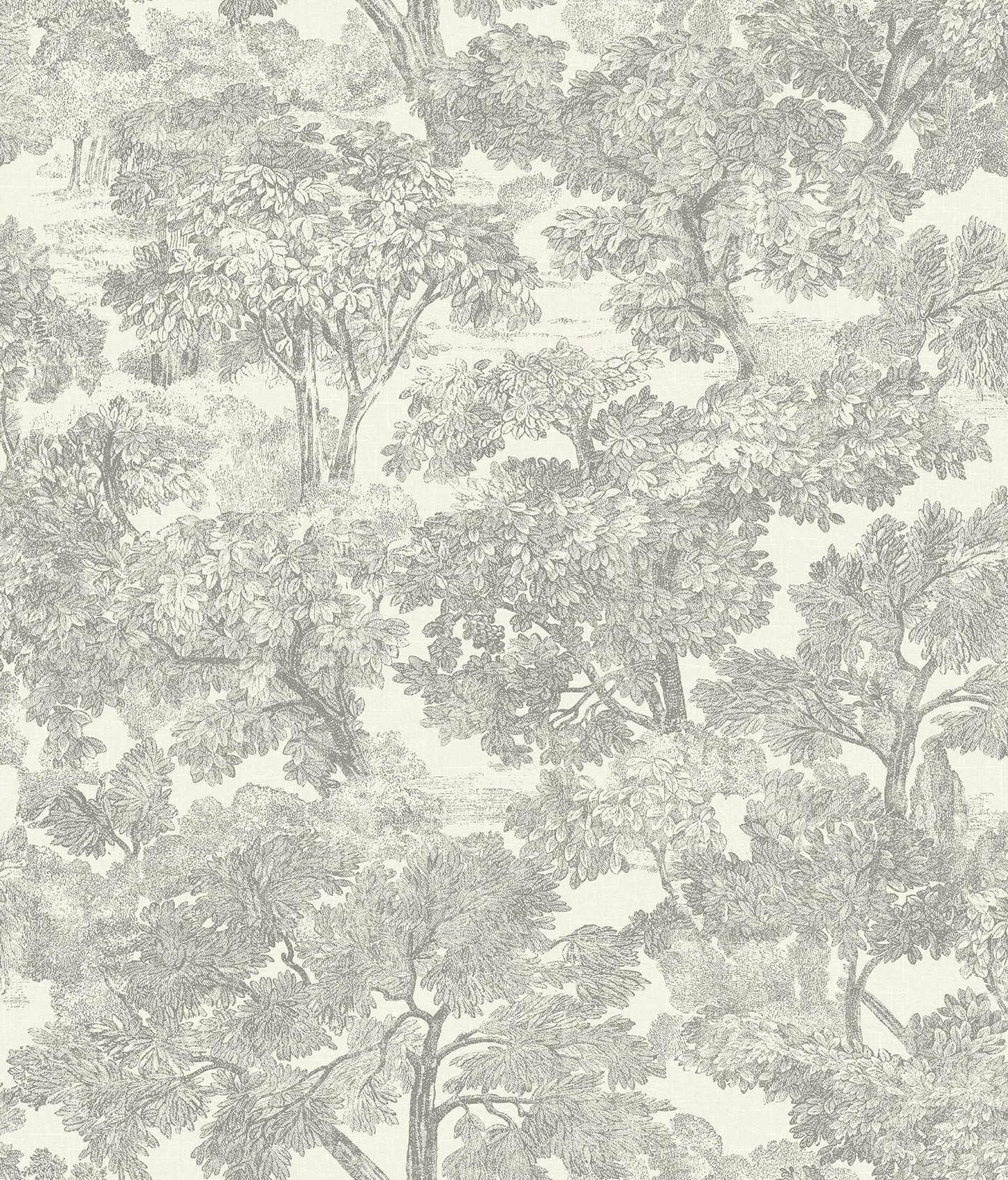 Chesapeake Spinney Grey Toile Wallpaper