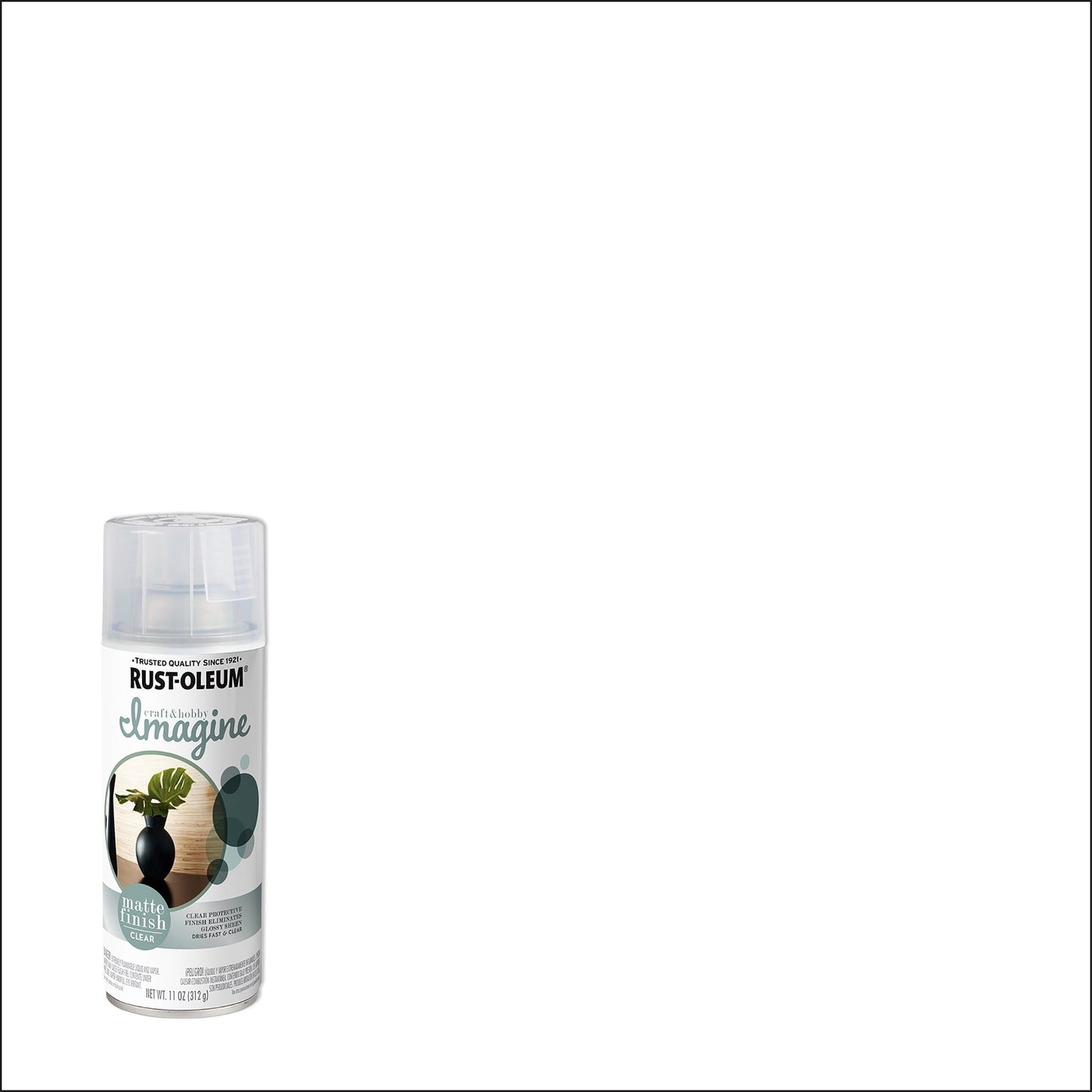 4 Pack, Clear, Rust-Oleum Craft & Hobby Matte Imagine Top Coat Spray- 358026, 11 oz.